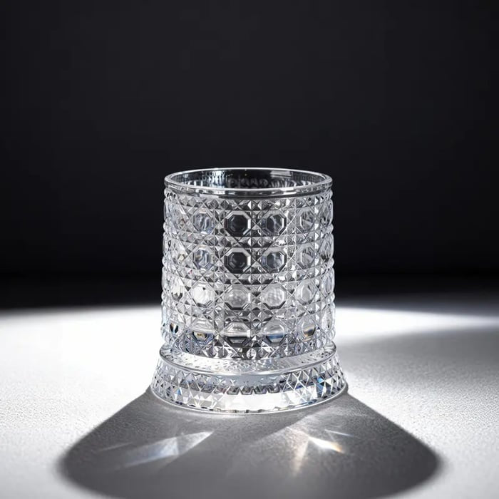 Luxury 360° Spinning Crystal Glass